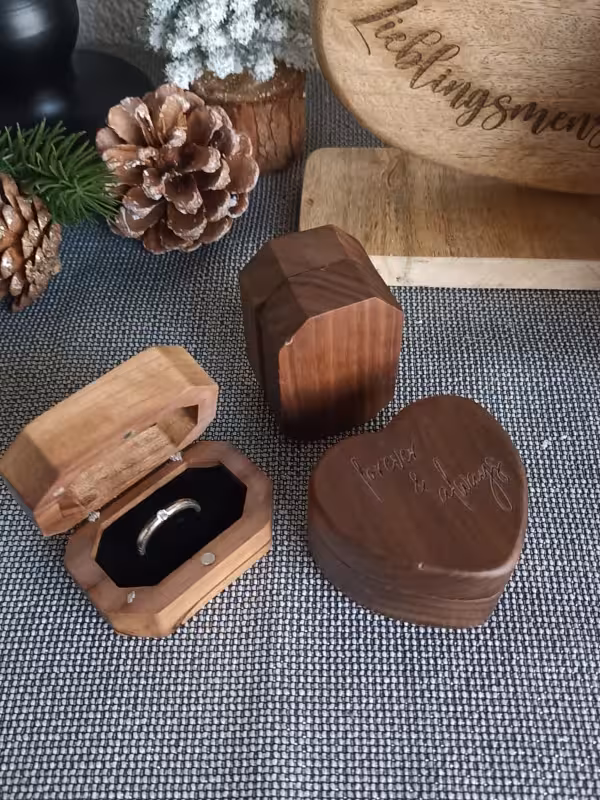 Ringboxen mit Gravur