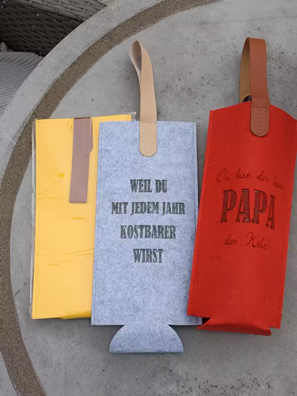 Filzhülle für Flaschen